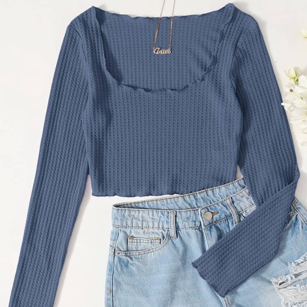 Cropped off-shoulder top